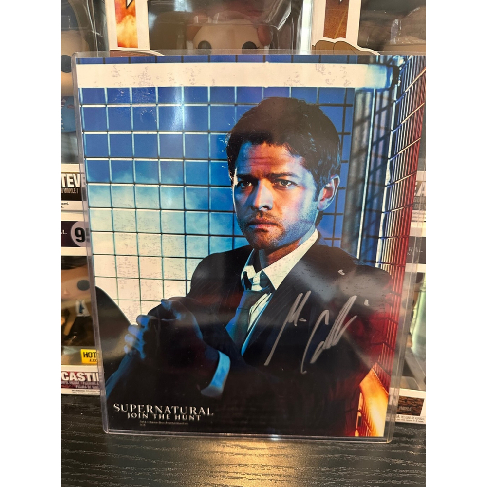 Misha Collins Castiel Supernatural Cage Autograph 8x10 COA